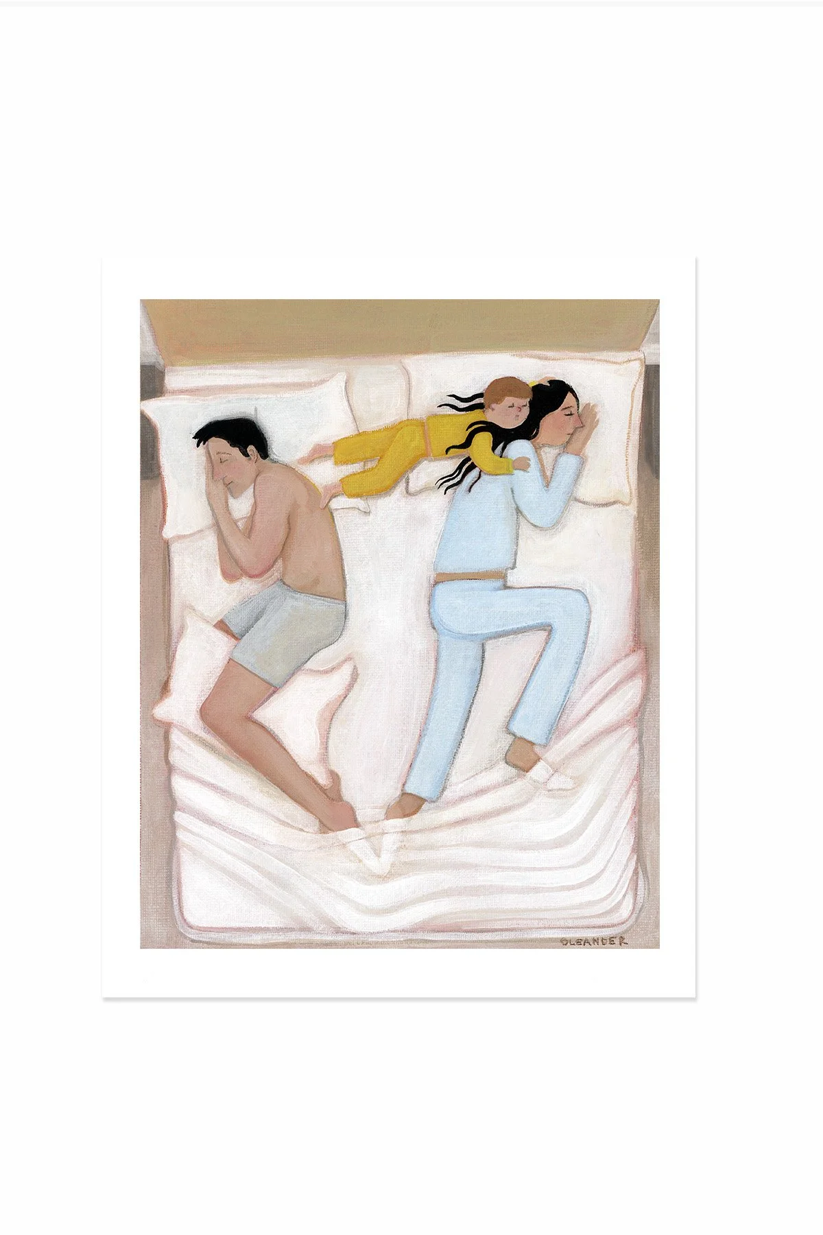 Bed Trio art by Amanda Oleander. — AMANDA OLEANDER